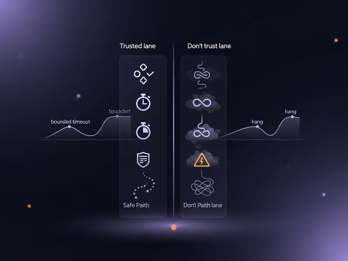 A production-minded checklist: timeouts, explicit errors, safe defaults, and observability.