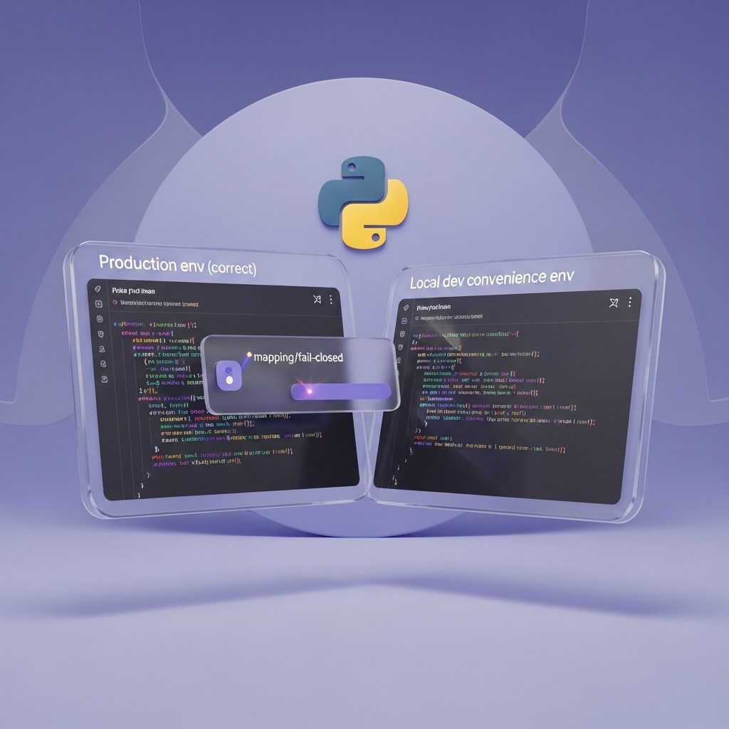 Minimal security shield illustration for Flask secrets management and API key security